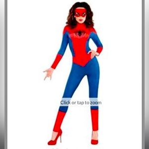 Marvel Spider Woman sz Medium Bodysuit Party City Halloween Cosplay Costume